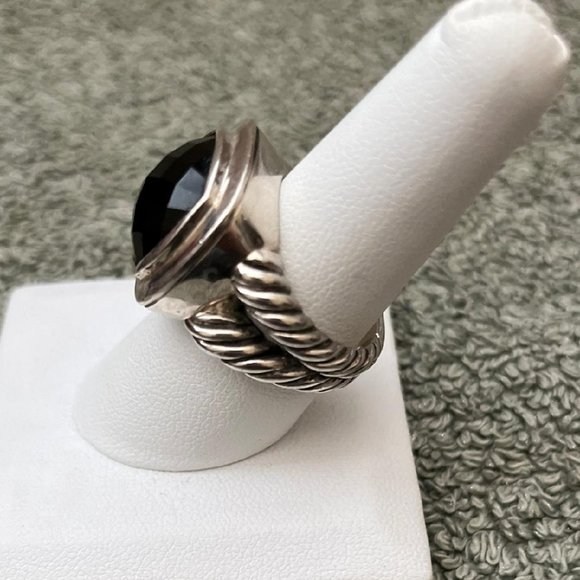 David Yurman Albion Black Onyx Ring - Picture 8 of 8